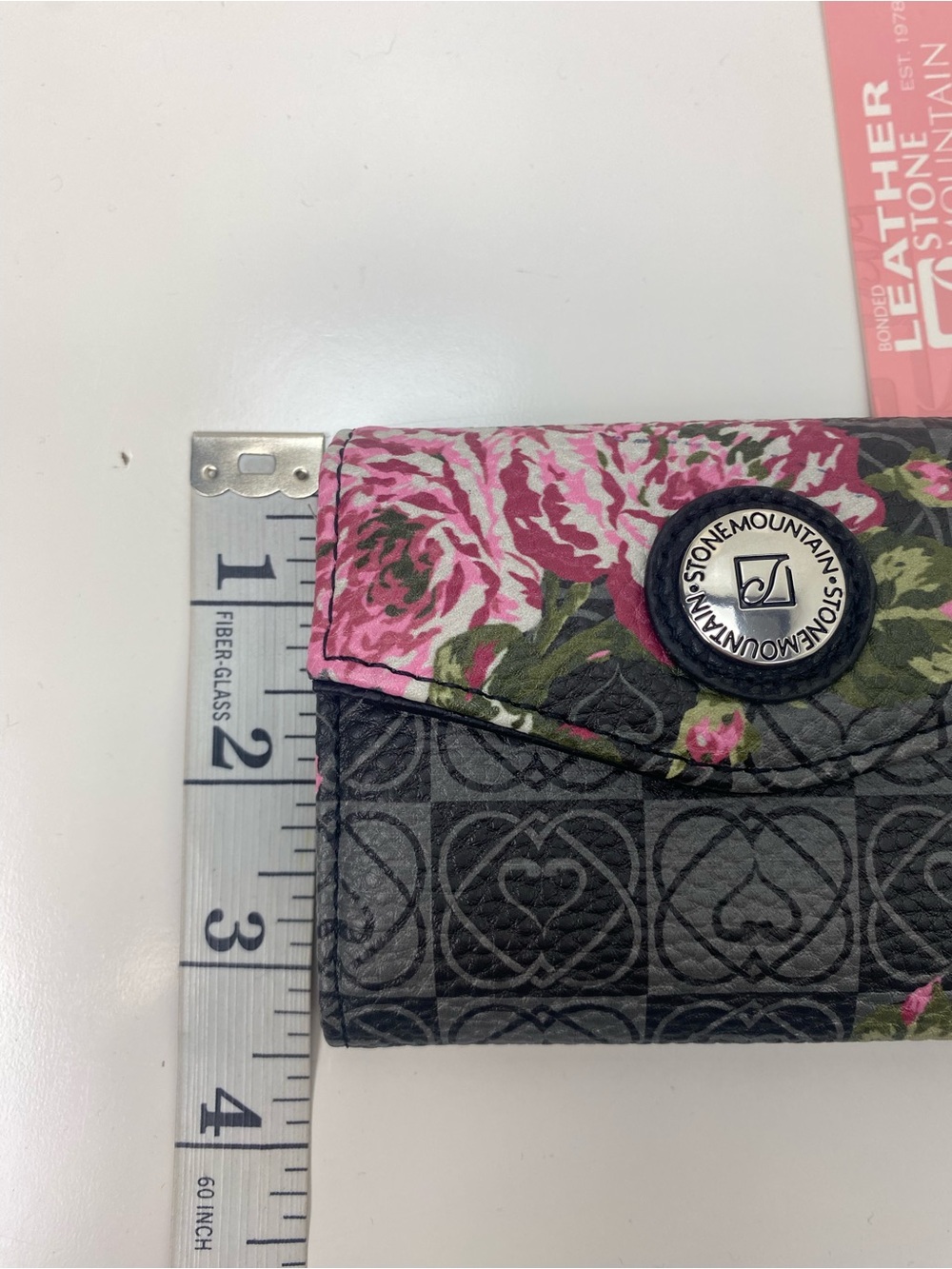 Stone Mountain Accessories Gray Wallet with Pink Floral Accent - Picture 6 of 7